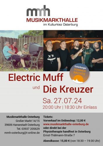 Tickets für Electric Muff und Die Kreuzer am 27.07.2024 - Karten kaufen